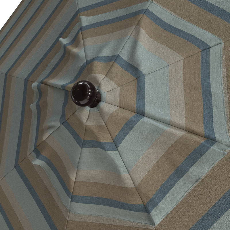 Parasol de marché 90 po Nikel, Sunbrella® brume Gateway