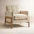 Enni Macon Wood Arm Tufted Back Accent Chair-416732866