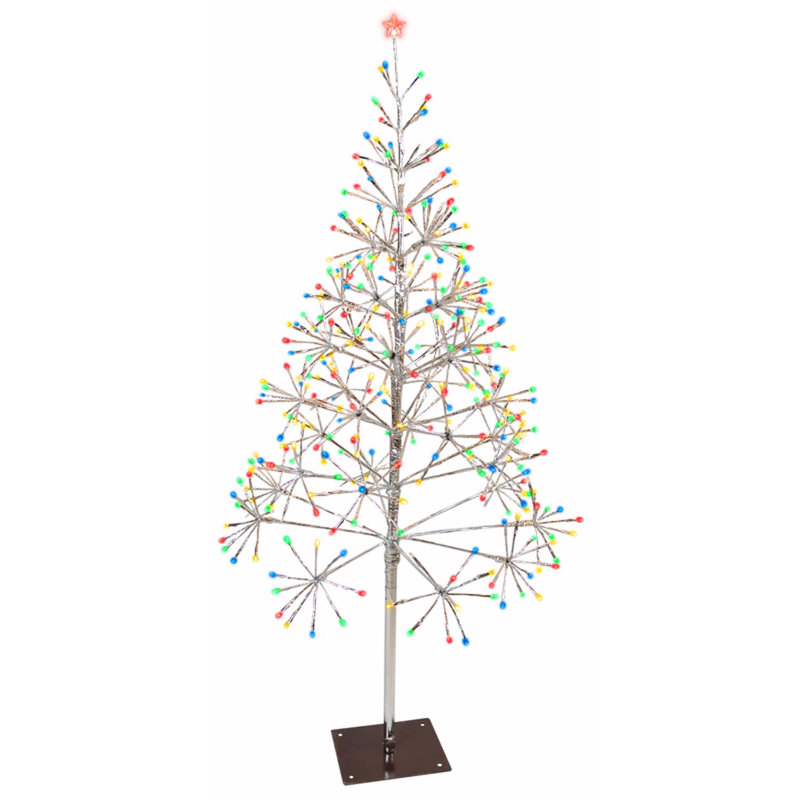 7.6 " LED Twinkling Indoor / Outdoor Lighted Trees & Branches, Multicolor