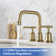 Widespread 2-handle Bathroom Faucet with Drain Assembly