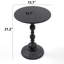 2P, table de bout vintage en métal, table d'appoint ronde pour table de chevet et table d'appoint