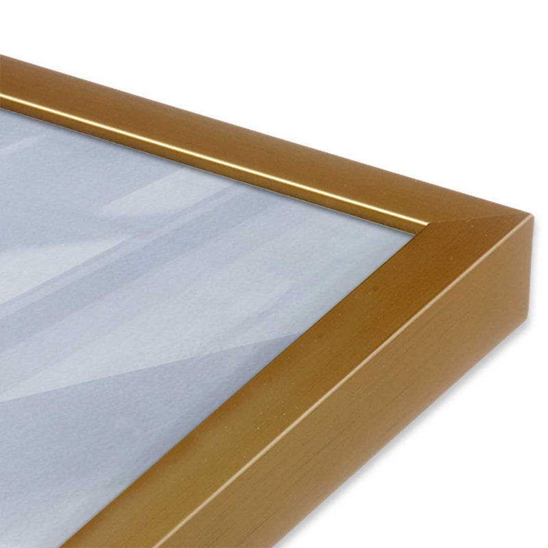 «Arid Plateau II» par Michael Willett, reproduction d'art, H 12 po x l 18 po, Single Picture Framed Print without Mat, Doré