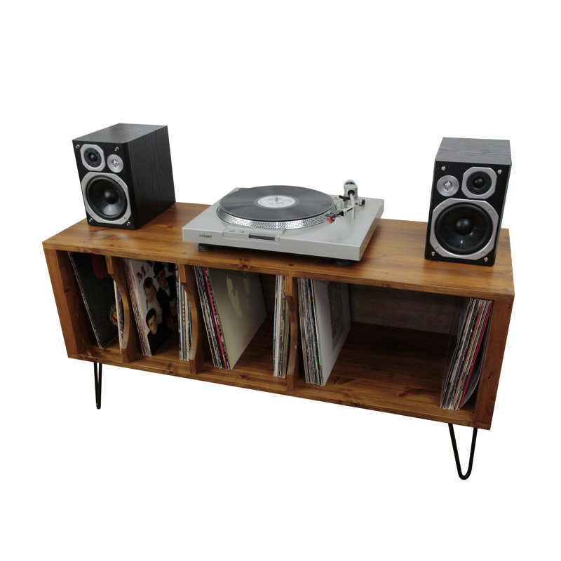 Solid Wood 70cm H Media Cabinet, 70cm H x 140cm W x 40cm D