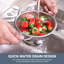 Buckingham Deep Colander Strainer Stainless Steel Micro-Perforated-847620061