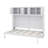Full-Sized Wall/Murphy Bed Equipped With Overhead Storage Units