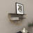 Wooden 3 Shelves Wall Shelf with Half Moon Shape