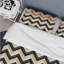 Ensemble de housse de couette géométrique à chevrons géométriques - Microfibre de polyester-1549491198