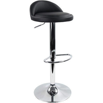 Temelec Swivel Upholstered Adjustable Height Counter Stool with Metal Frame