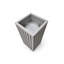 Pot à fleurs carré en aluminium Modern
