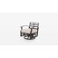 Fauteuil oscillant d'extérieur en métal 28,5 po-1069417536