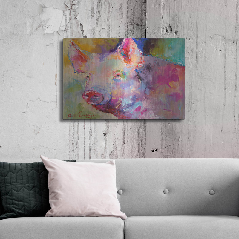 «Piggy» par Richard Wallich, H 24 po x l 36 po