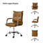  Chaise de bureau pivotante en similicuir de 22,2 po avec dossier capitonné Lundgren-1954259967