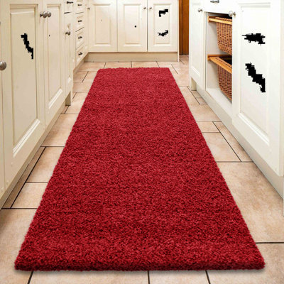 Runner Maysuun Solid Colour Shag 60cm X 220cm Area Rug
