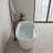 54" Streamline Soaking Freestanding Tub With Internal Drain-108964851