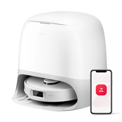 Roborock Qrevo Curv S5X Robot Vacuum and Mop, Zero-Tangling Design, FlexiArm Side Brush & Mop, 17000Pa Suction, Self-Washing & Drying