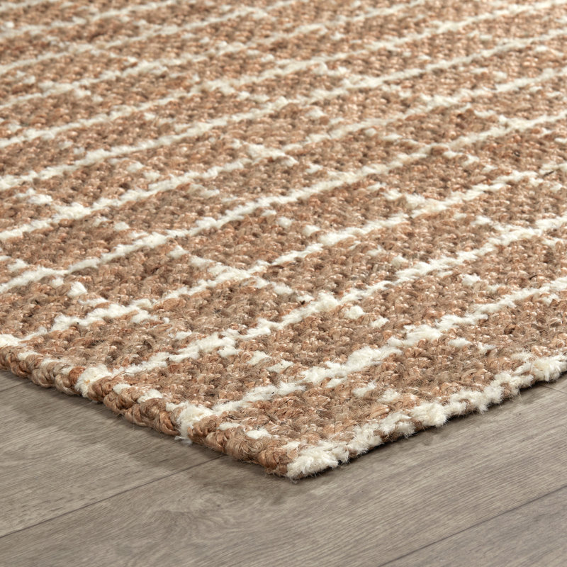 Jute / Sisal Che Area Rug in Ivory, Rectangle 2' x 3'