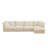Slipcovered L Shape Sectional Long Sofa Couch-118847888