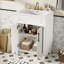 Meuble-lavabo 24 po avec lavabo en céramique intégré-448696803