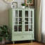 Armoire avec portes à double vitrage et tiroir-972910717