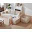 Canapé modulaire de 104 pouces avec canapé modulaire moderne avec méridienne et 1 repose-pieds pour le salon, la chambre à coucher, aucun assemblage requis-129465906-129465911-129465913