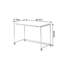 Bureau rectangulaire moderne et minimaliste mobile-193771471