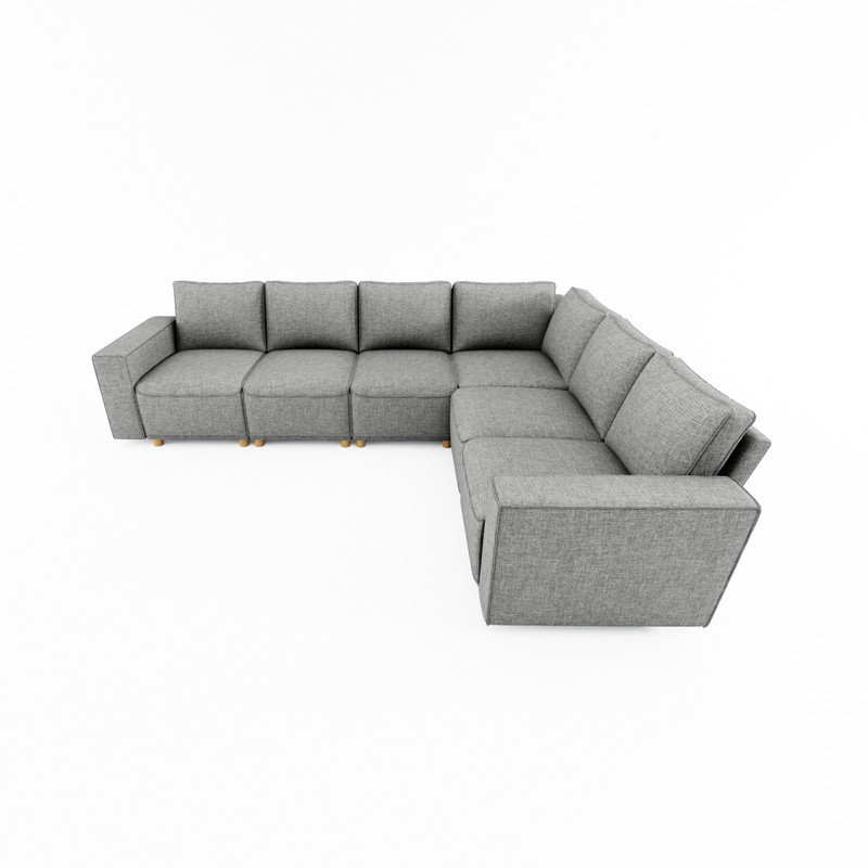 Canapé modulaire rembourré 7 pièces Schautz, Accoudoir à gauche (vu de face)