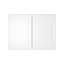 Armoire murale standard HOMEIBRO Cozy Design 36 po L x 24 po P x 24 po H en contreplaqué blanc Shaker, prête à assembler-915285827-915386482