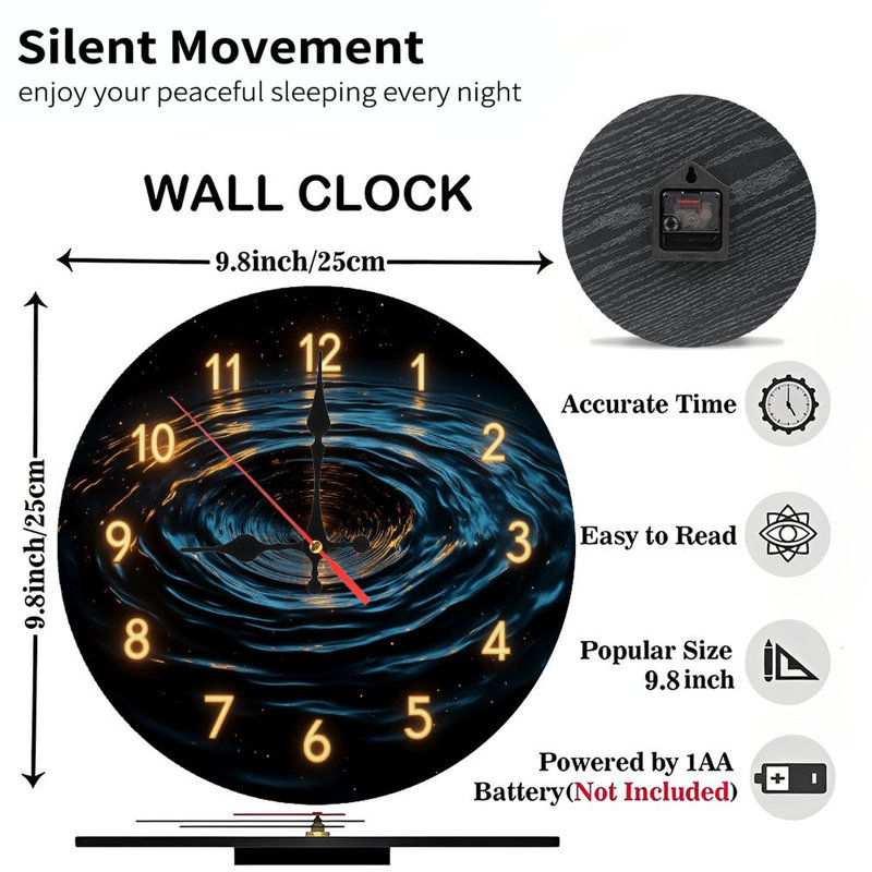 Décoration d'horloge élégante