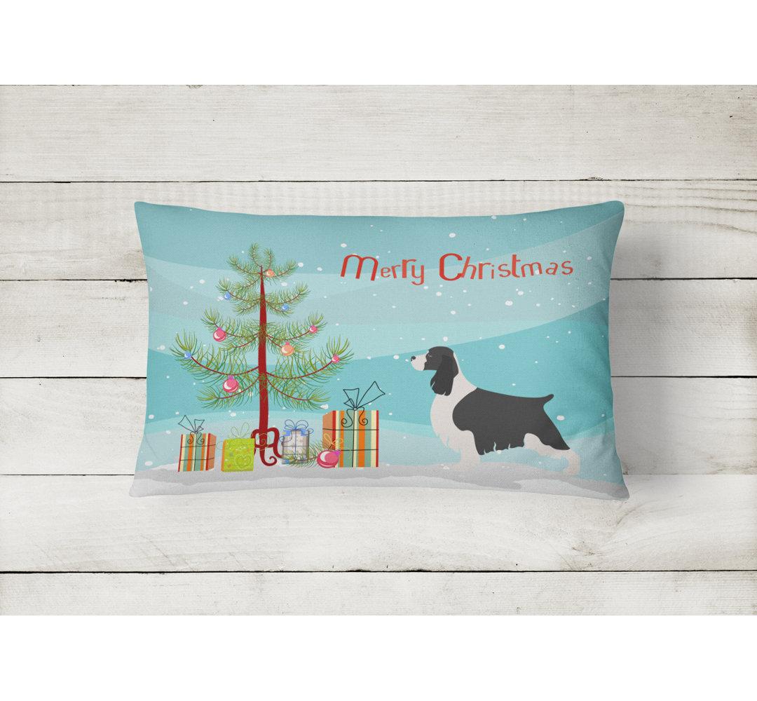 English Springer Spaniel Christmas Indoor/Outdoor Throw Pillow Caroline's Treasures