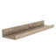 Dura Floating Display Shelf, Lipped Design, Foil-Wrapped Finish-67063327-67063326
