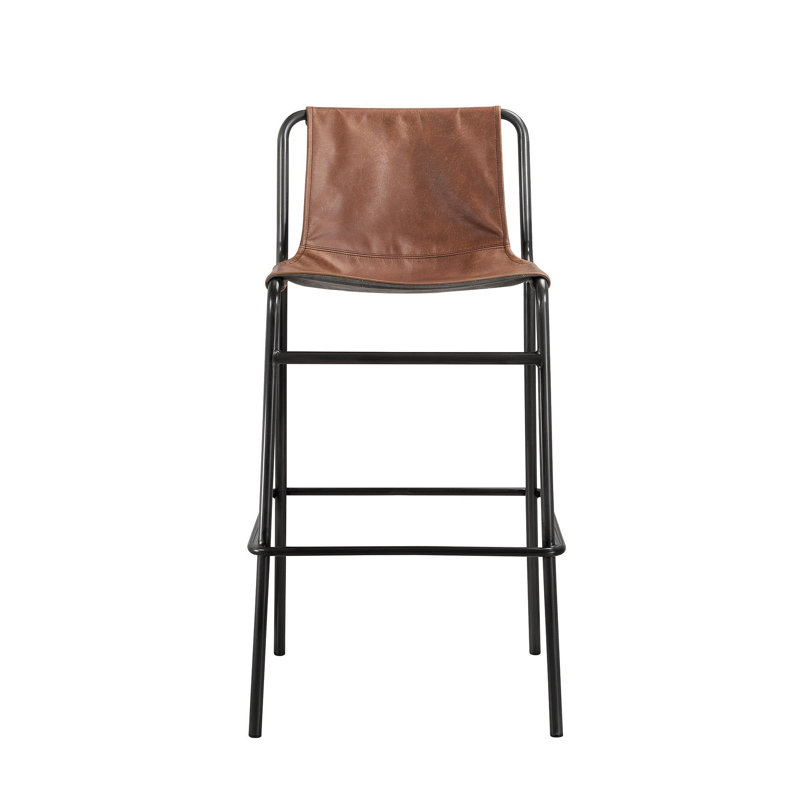 Jerry 27" Leather Counter Stool
