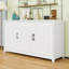 Buffet en bois avec armoire et tablettes