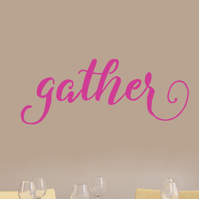 Adhésif décoratif «Gather», Rose vif
