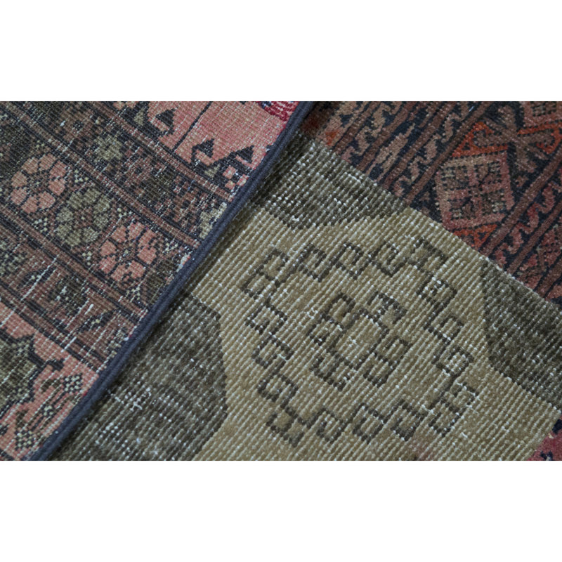 Afghan Wool Patchwork Area Rug