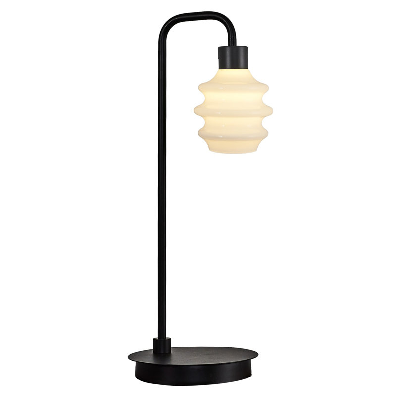 Élégante lampe sur pied en métal, verte, 7,1 po de diamètre x 19,7 po de hauteur | DEL intégrée 3 W, blanc chaud 3 000 K, 300 lumens | Parfait pour le salon, la chambre à coucher ou le bureau, conception moderne avec efficacité énergétique
