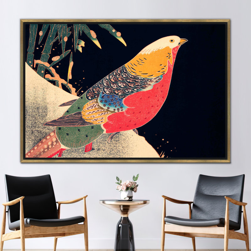 1 Piece Wall Art on Canvas, 80 cm H x 110 cm W, Framed Print without Mat, Gold