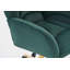 Chaise de bureau pivotante 360 avec base en métal doré et roues universelles-997372508