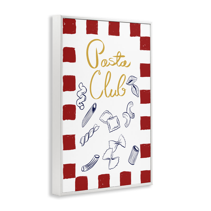 «Pasta Club Noodle Types», estampe numérique, design par EMILY Navas, H 24 po x l 16 po