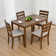Majidah Solid Wood Base Dining Table