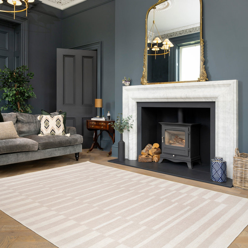 Tavian Vintage Look Cotton Machine Tufted Area Rug, 280cm x 380cm