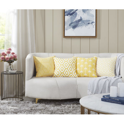 Dash Geometric Square Cushion Cover