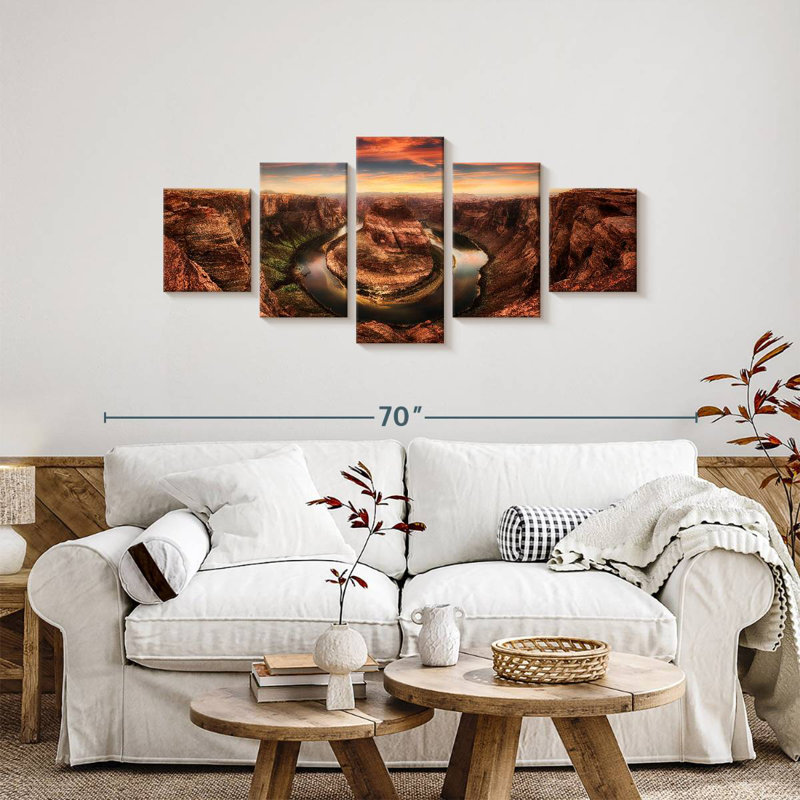Horseshoe Bend Panorama, 24" H x 55" W