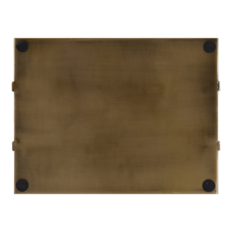 Zenia Metal Tray, Gold