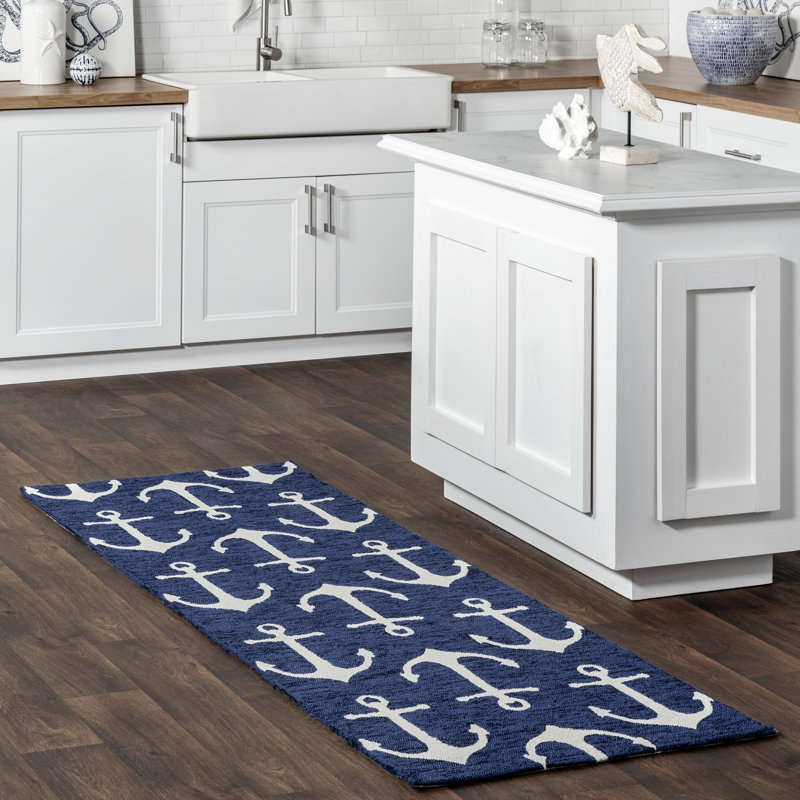 Powellsville Geometric Indoor / Outdoor Rug, Runner 2'6" x 8'