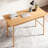 Drasay Natural Bamboo Writing Desk for Home Office, Bedroom or Small Spaces 