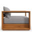 Chaise de patio en bois d'acacia Tahoe