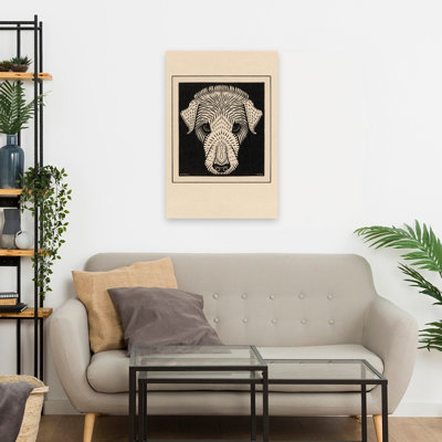 Dogs Head, 1920 - Museum Vintage Animals Dogs Black Neutral Art