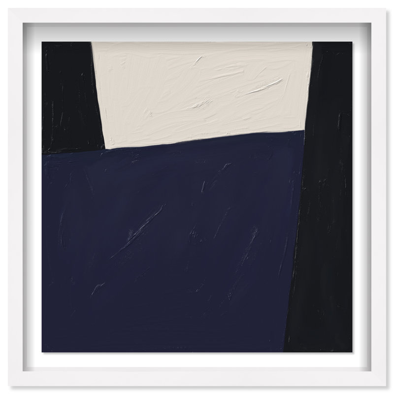 In Blue II Print by Oliver Gal, 13.5"H x 13.5"W, White Shadowbox