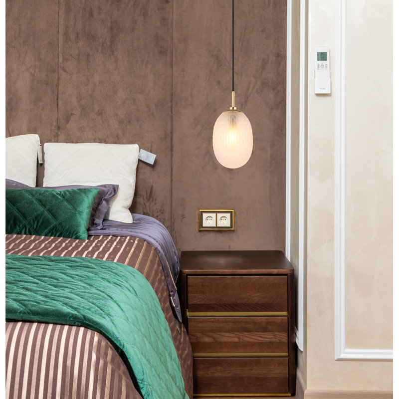Beshoy 1 - Light Gold Pendant, Satin