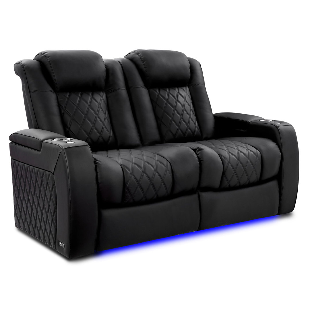 Upholstered Home Theater Seating with Cup Holder Valencia Theater Seating